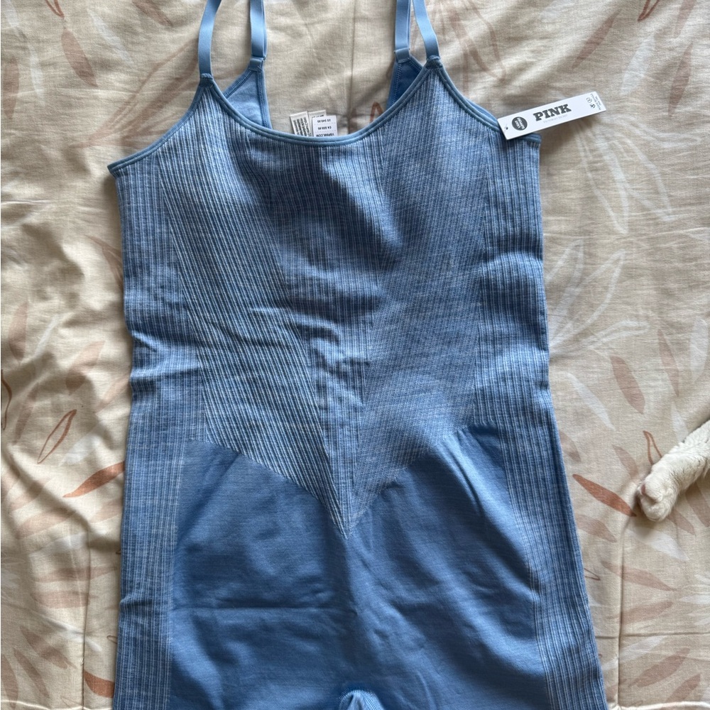 PINK Victoria's Secret Women's Bodysuit in Soft Blue